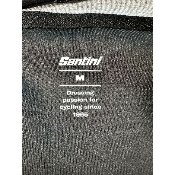 Santini 365 Grey Hoodie Jacket Mummu Cycling Medium Racing Bike - Picture 10 of 11